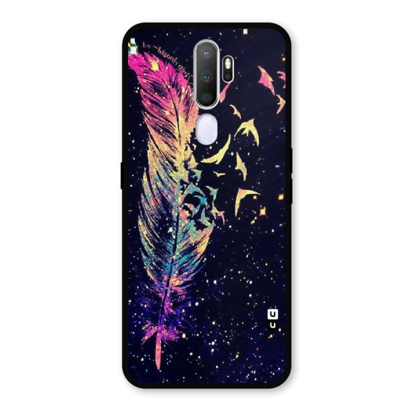 Feather Bird Fly Metal Back Case for Oppo A9 (2020)