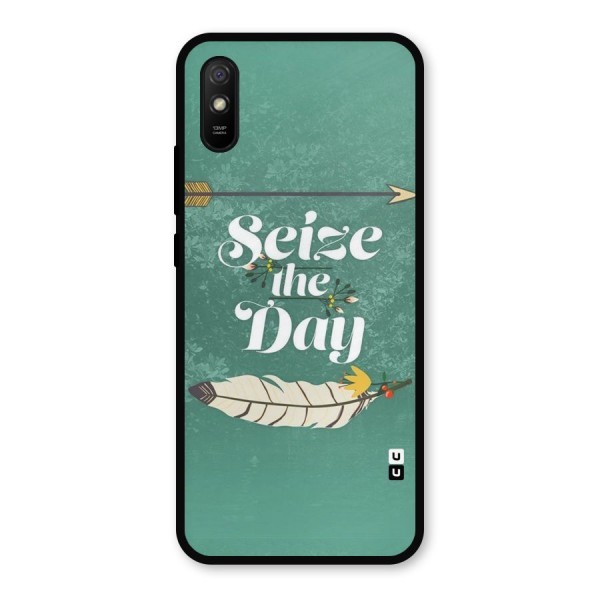 Feather Seize Metal Back Case for Redmi 9i