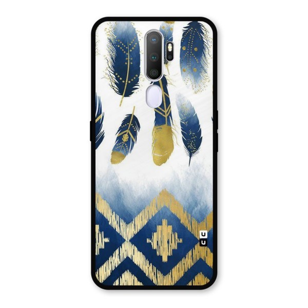 Feathers Beauty Metal Back Case for Oppo A9 (2020)