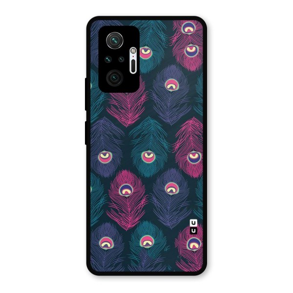 Feathers Patterns Metal Back Case for Redmi Note 10 Pro
