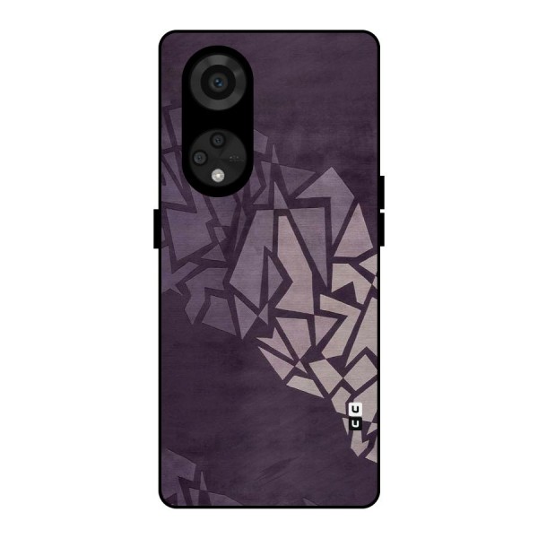 Fine Abstract Metal Back Case for Reno8 T 5G