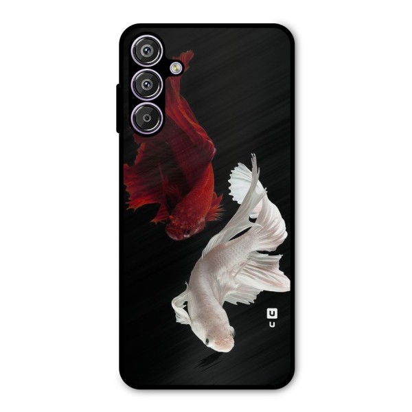 Fish Design Metal Back Case for Galaxy F15