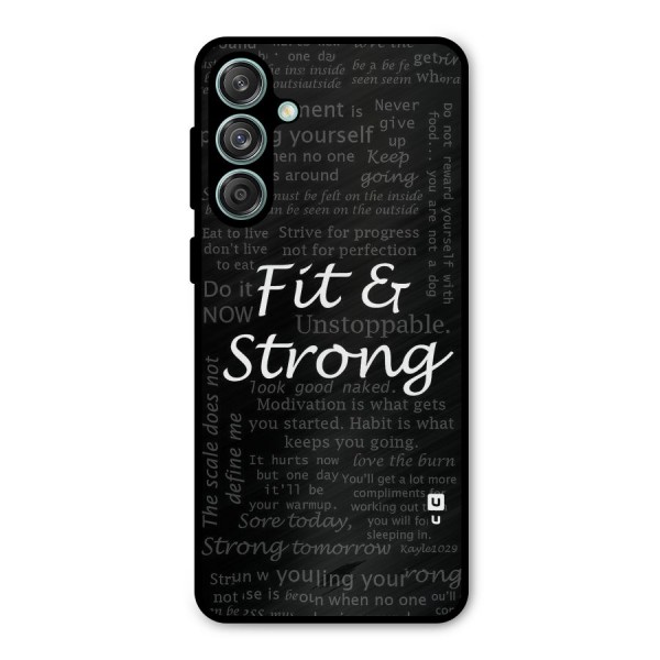 Fit And Strong Metal Back Case for Galaxy M55 5G