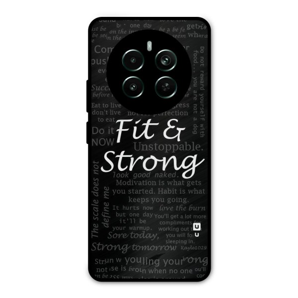 Fit And Strong Metal Back Case for Realme 12 Plus