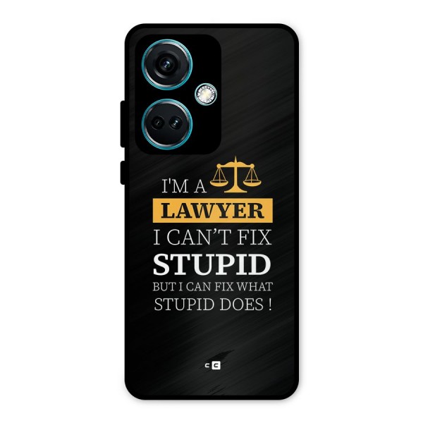 Fix Stupid Case Metal Back Case for OnePlus Nord CE 3 5G