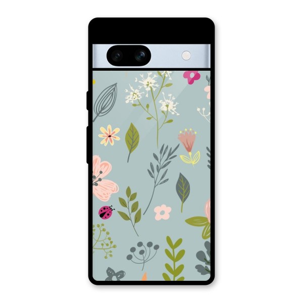 Flawless Flowers Glass Back Case for Google Pixel 7a