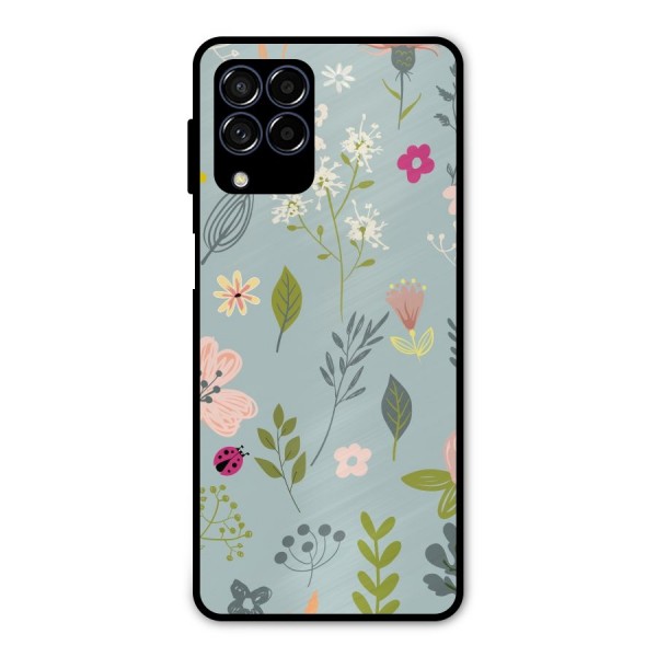 Flawless Flowers Metal Back Case for Galaxy M53 5G