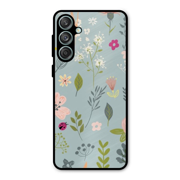 Flawless Flowers Metal Back Case for Galaxy M55 5G