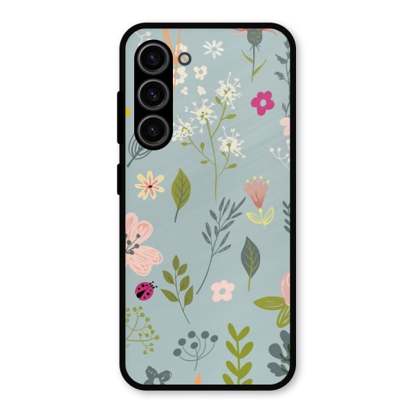 Flawless Flowers Metal Back Case for Galaxy S23