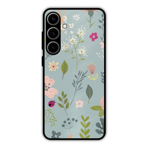 Flawless Flowers Metal Back Case for Galaxy S24 Plus