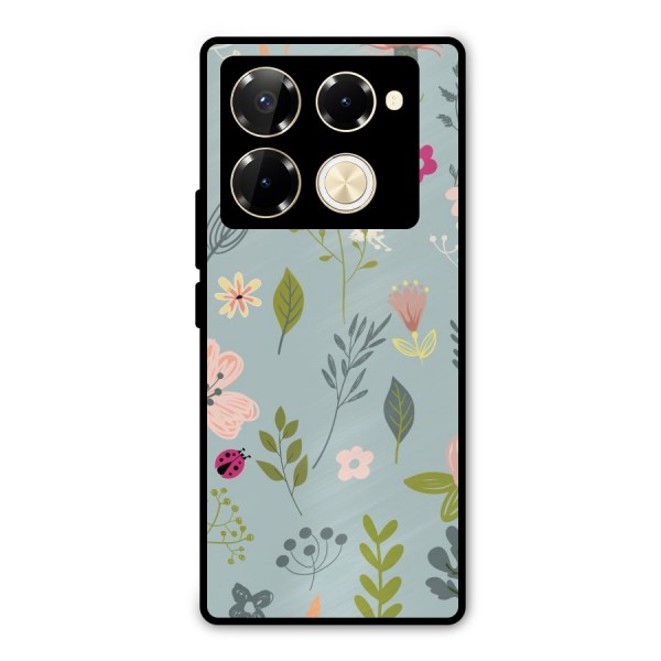 Flawless Flowers Metal Back Case for Infinix Note 40 Pro