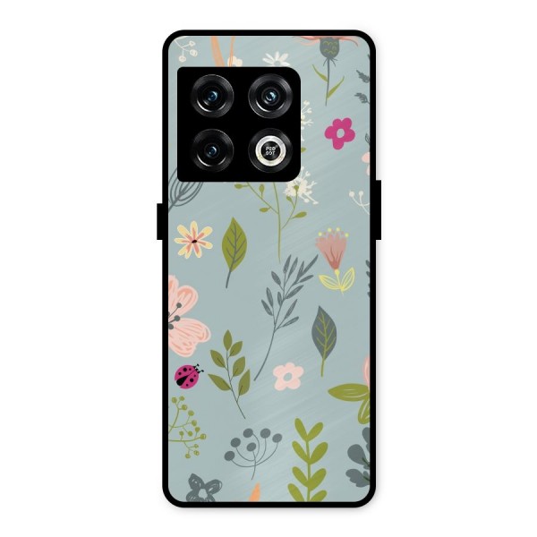 Flawless Flowers Metal Back Case for OnePlus 10 Pro 5G