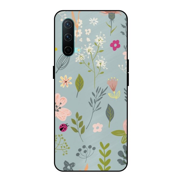 Flawless Flowers Metal Back Case for OnePlus Nord CE 5G
