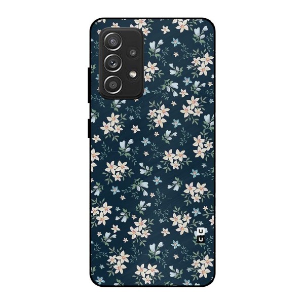 Floral Blue Bloom Metal Back Case for Galaxy A52s 5G