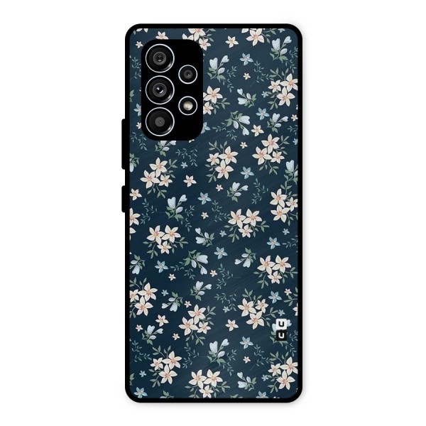 Floral Blue Bloom Metal Back Case for Galaxy A53 5G