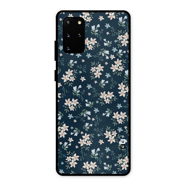 Floral Blue Bloom Metal Back Case for Galaxy S20 Plus