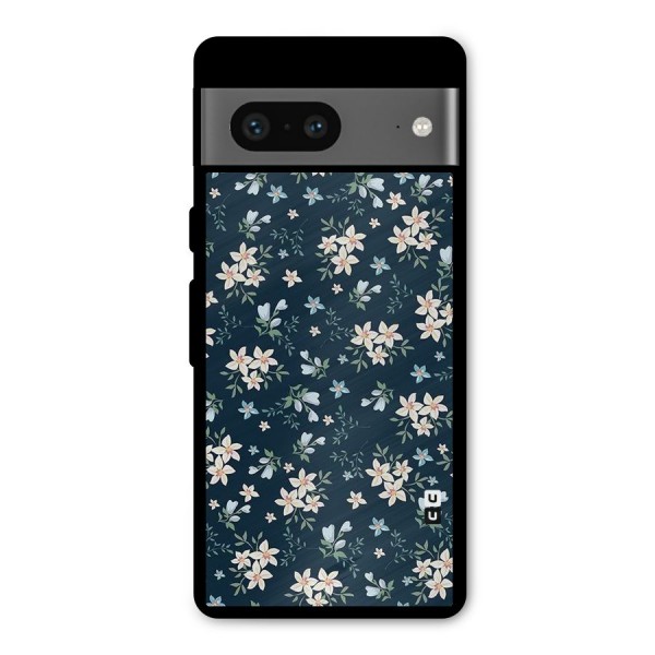 Floral Blue Bloom Metal Back Case for Google Pixel 7