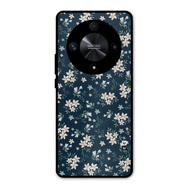 Floral Blue Bloom Metal Back Case for Honor X9b