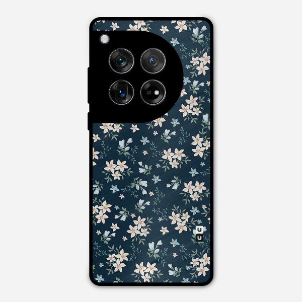 Floral Blue Bloom Metal Back Case for OnePlus 12