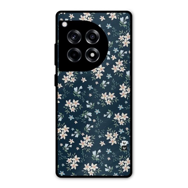 Floral Blue Bloom Metal Back Case for OnePlus 12R