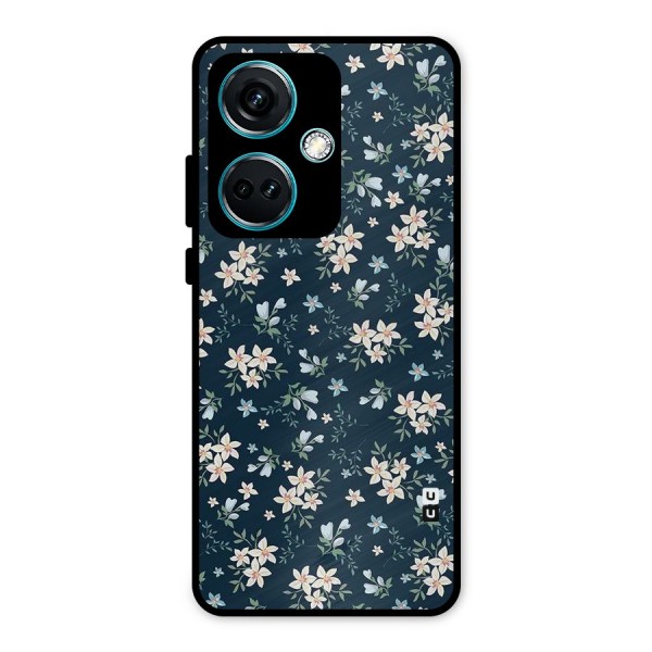 Floral Blue Bloom Metal Back Case for OnePlus Nord CE 3 5G