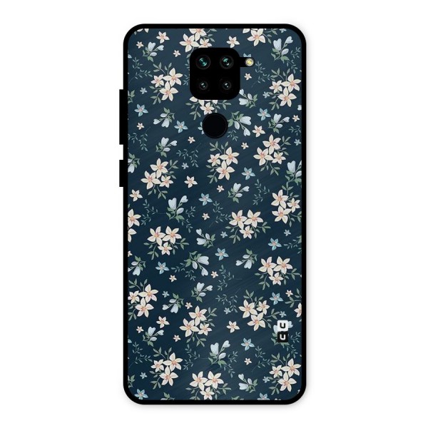 Floral Blue Bloom Metal Back Case for Redmi Note 9