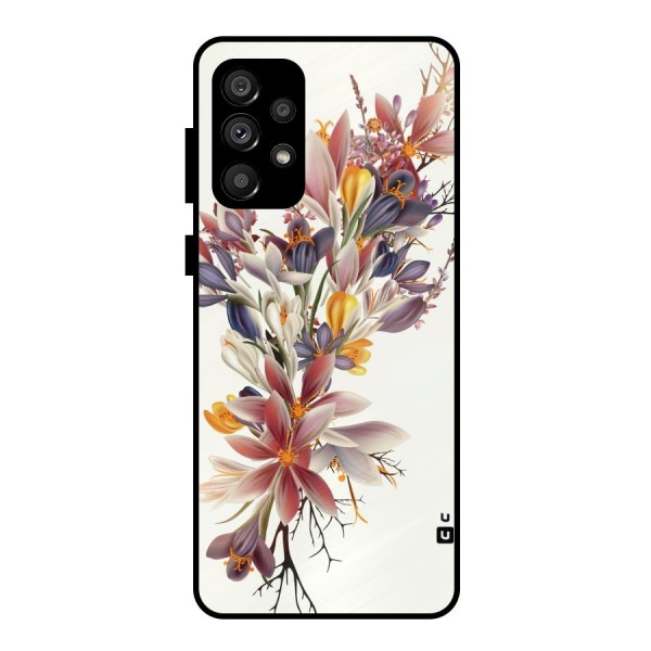 Floral Bouquet Metal Back Case for Galaxy A73 5G