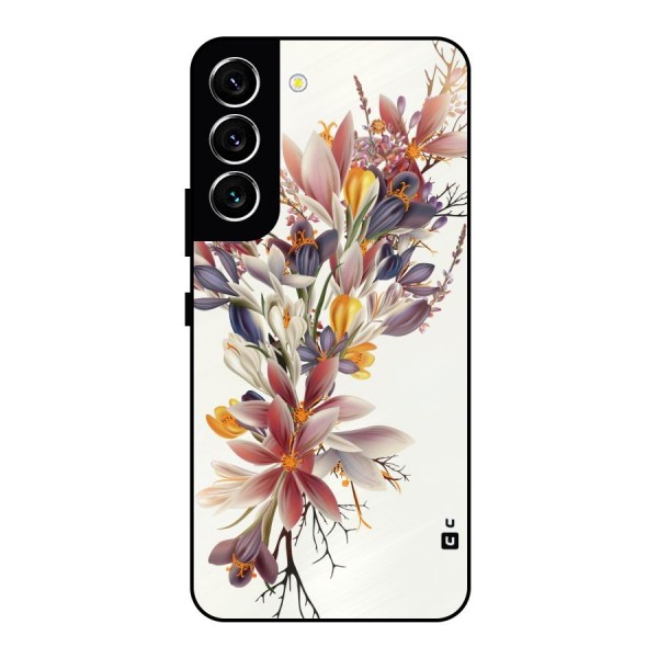 Floral Bouquet Metal Back Case for Galaxy S22 5G