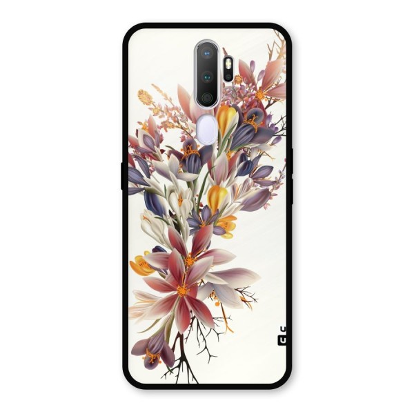 Floral Bouquet Metal Back Case for Oppo A9 (2020)