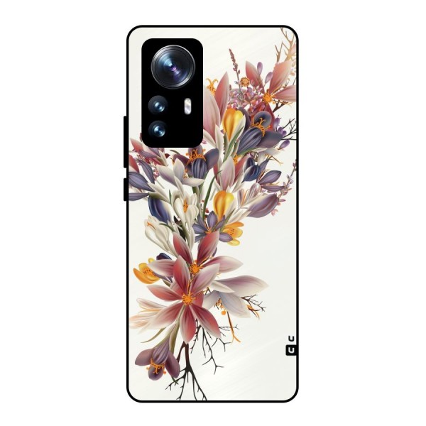 Floral Bouquet Metal Back Case for Xiaomi 12 Pro
