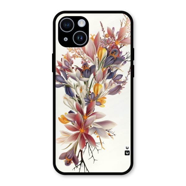 Floral Bouquet Metal Back Case for iPhone 14