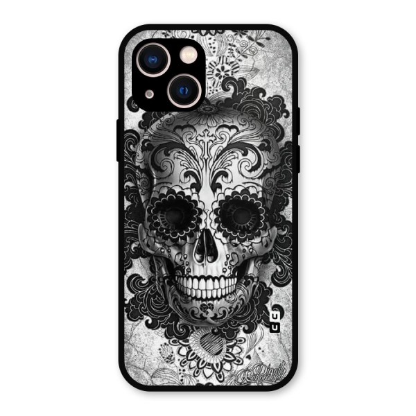 Floral Ghost Metal Back Case for iPhone 13