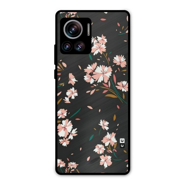 Floral Petals Peach Metal Back Case for Motorola Edge 30 Ultra