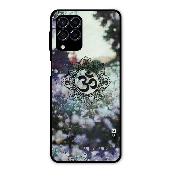 Floral Pray Metal Back Case for Galaxy M53 5G