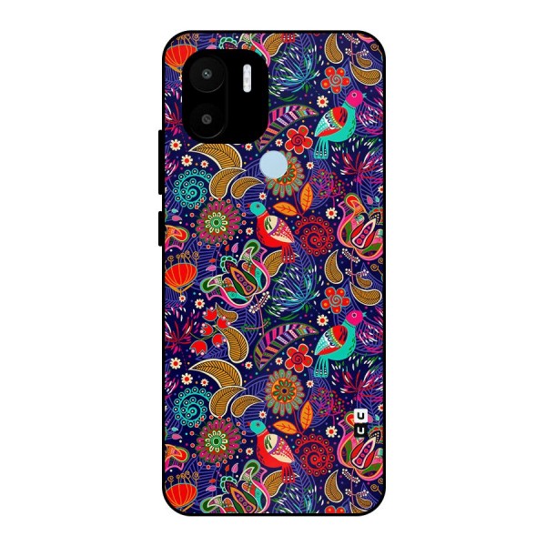 Floral Seamless Pattern Spring Flowers Metal Back Case for Redmi A1+