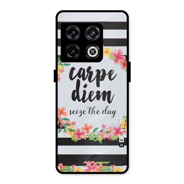 Floral Seize The Day Metal Back Case for OnePlus 10 Pro 5G