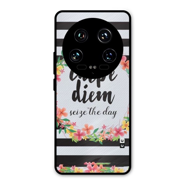 Floral Seize The Day Metal Back Case for Xiaomi 14 Ultra