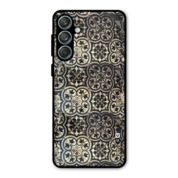 Floral Tile Metal Back Case for Galaxy M55 5G