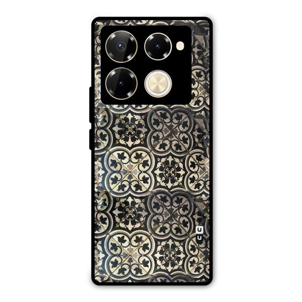 Floral Tile Metal Back Case for Infinix Note 40 Pro
