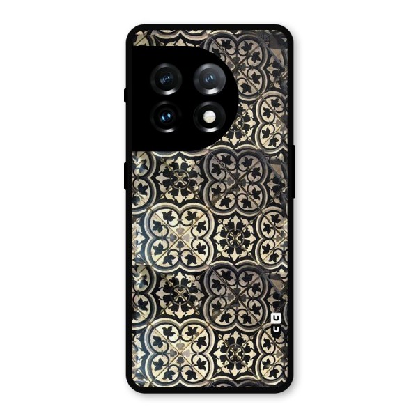 Floral Tile Metal Back Case for OnePlus 11
