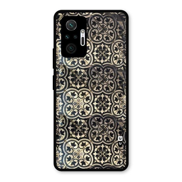 Floral Tile Metal Back Case for Redmi Note 10 Pro
