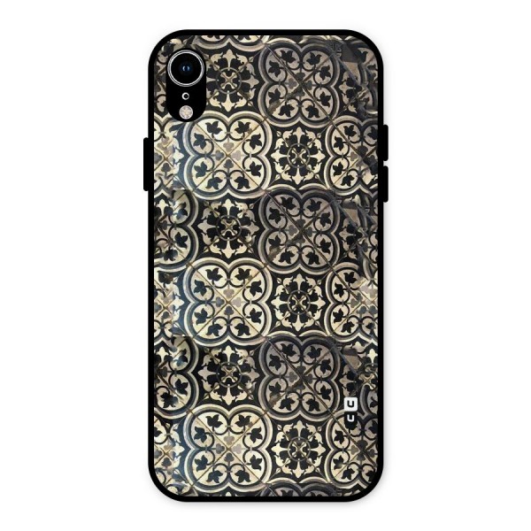 Floral Tile Metal Back Case for iPhone XR