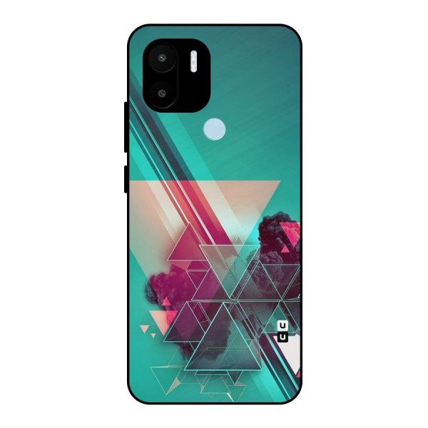 Floroscent Abstract Metal Back Case for Redmi A1+