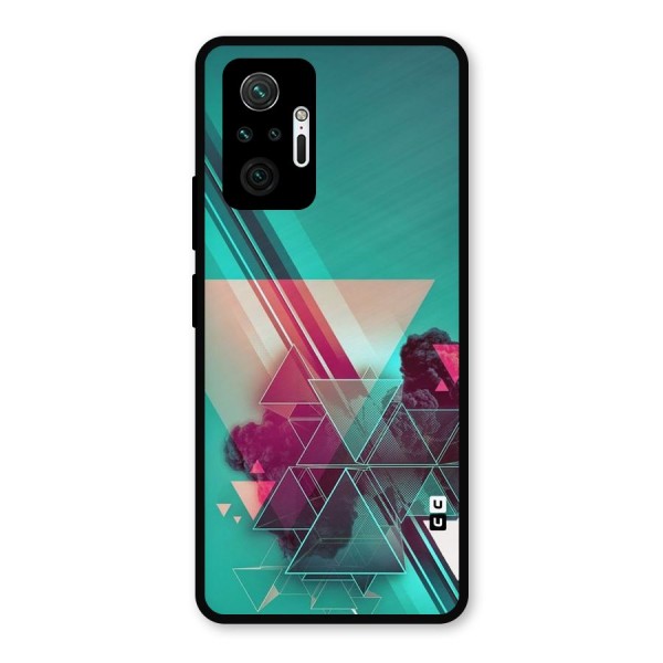 Floroscent Abstract Metal Back Case for Redmi Note 10 Pro