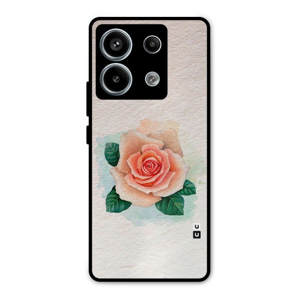 Flower Water Art Metal Back Case for Redmi Note 13 Pro 5G