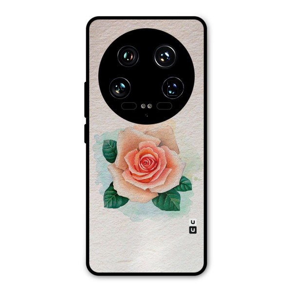 Flower Water Art Metal Back Case for Xiaomi 14 Ultra