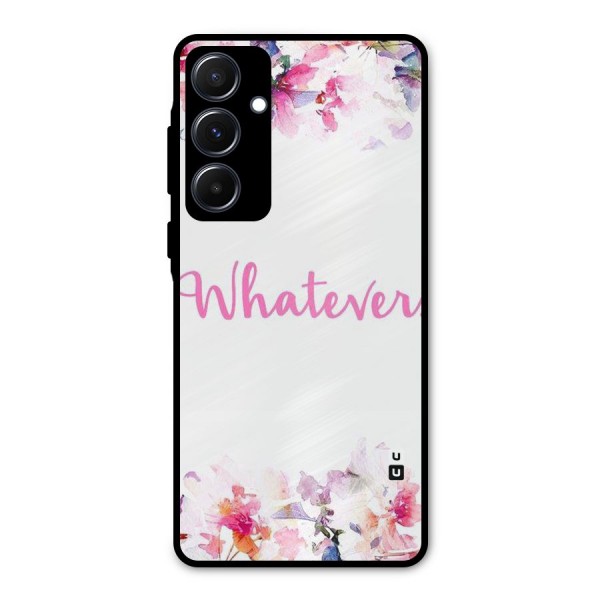 Flower Whatever Metal Back Case for Galaxy A55