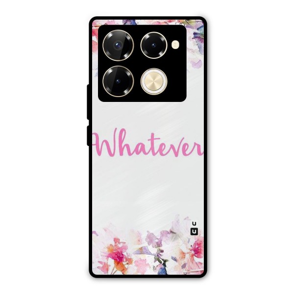 Flower Whatever Metal Back Case for Infinix Note 40 Pro