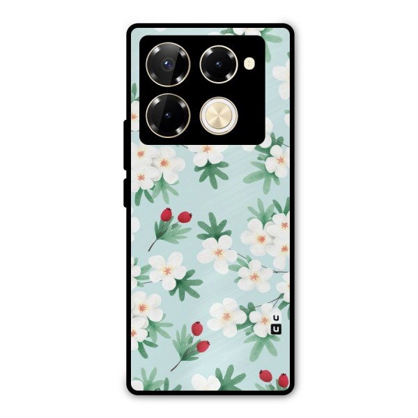 Flowers Pastel Metal Back Case for Infinix Note 40 Pro
