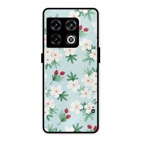 Flowers Pastel Metal Back Case for OnePlus 10 Pro 5G